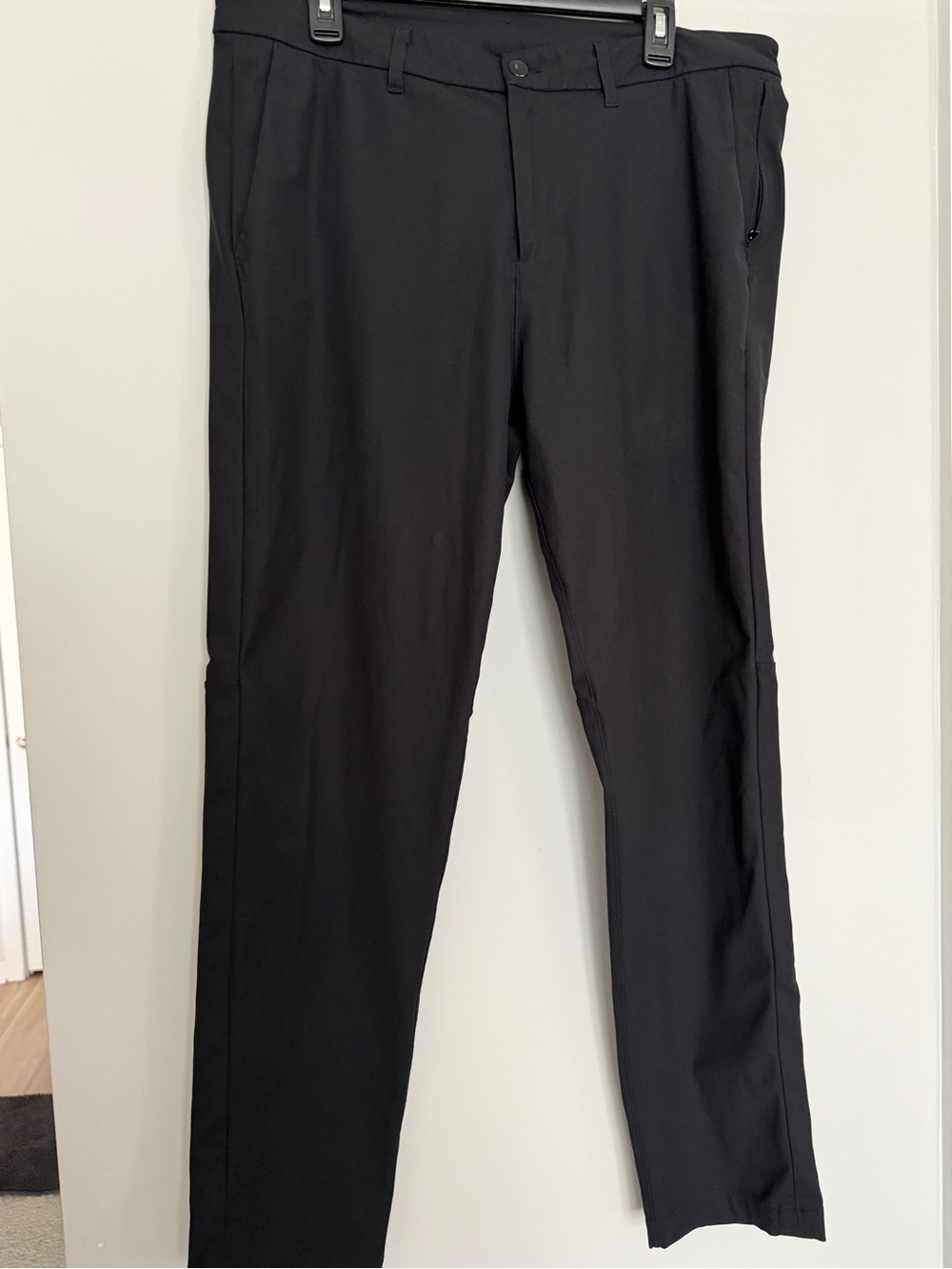 lululemon athletica Men's Black Dress Pants - Sleek Performance Trousers